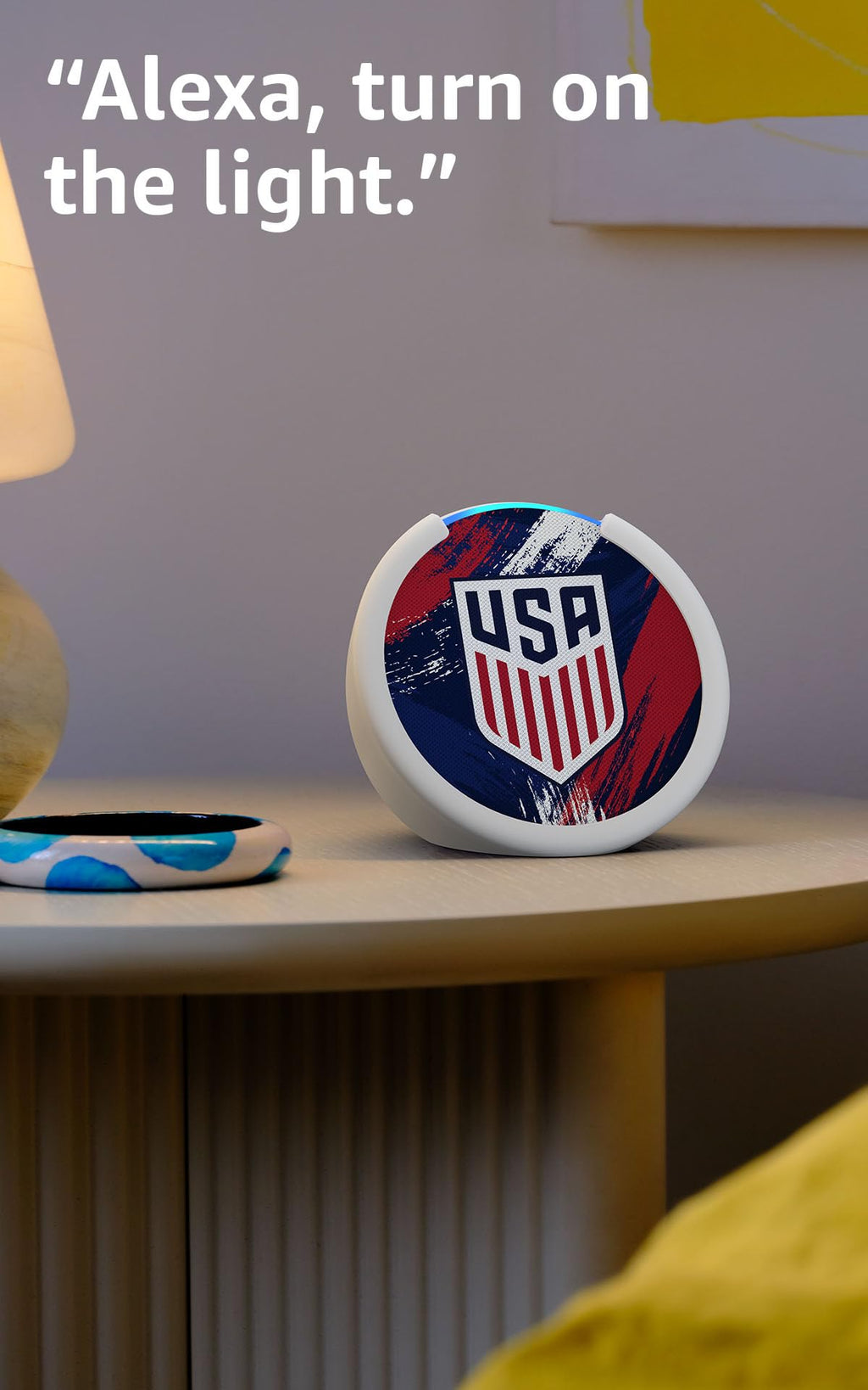 Amazon Echo Pop (newest model) - U.S. (White) view 3