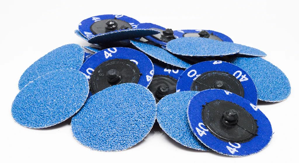 Benchmark Abrasives 2" Zirconia Quick Change Sanding Discs, 120 Grit (BM-QC2Z120_Q25_40) (Pack of 1000)