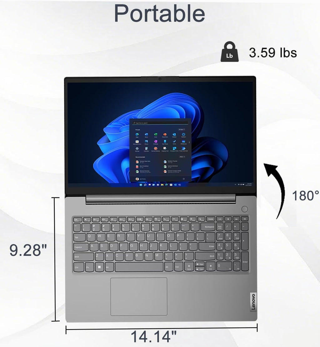 Lenovo Laptop Computer V15, AMD Ryzen 5 7520U, 16GB DDR5 RAM, 512GB SSD (additional view 8)