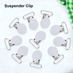 25mm Round Pacifier Clips, Suspender Snaps, DIY Clothes Accessories, for Making Pacifier (additional view 2)