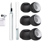 3 Pairs Replacement Ear Tips for AirPods Pro 2nd & 1st(S/M/L, Black)