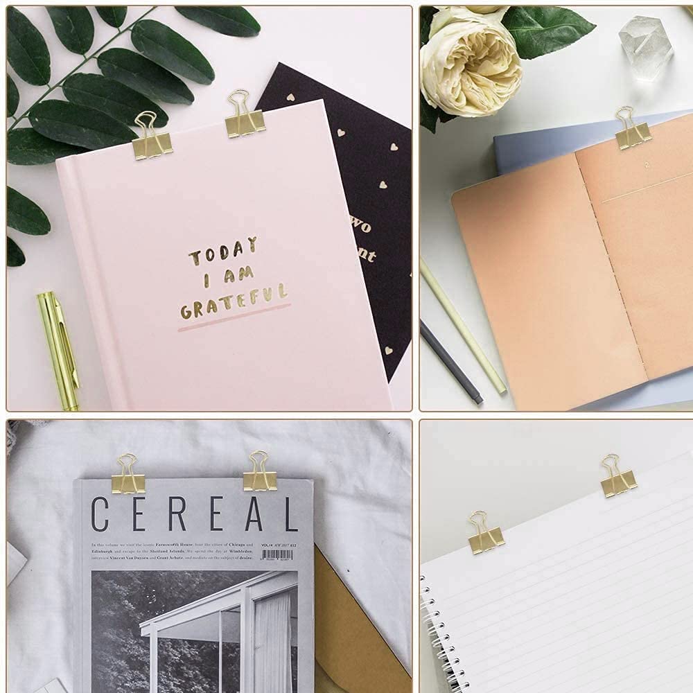 Creechwa Paper Binder and Clips - Gold / 216 / 3 Pack view 6