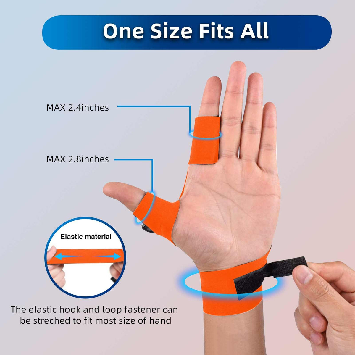 MOIPEJO LED Flashlight Gloves - Orange view 5