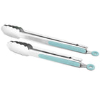ALLWIN-HOUSEWARE W Premium 304 Stainless Steel Tongs Set – 12" Grill Tongs & 9" Cooking Tongs, Heat Resistant up to (Pack of 2)