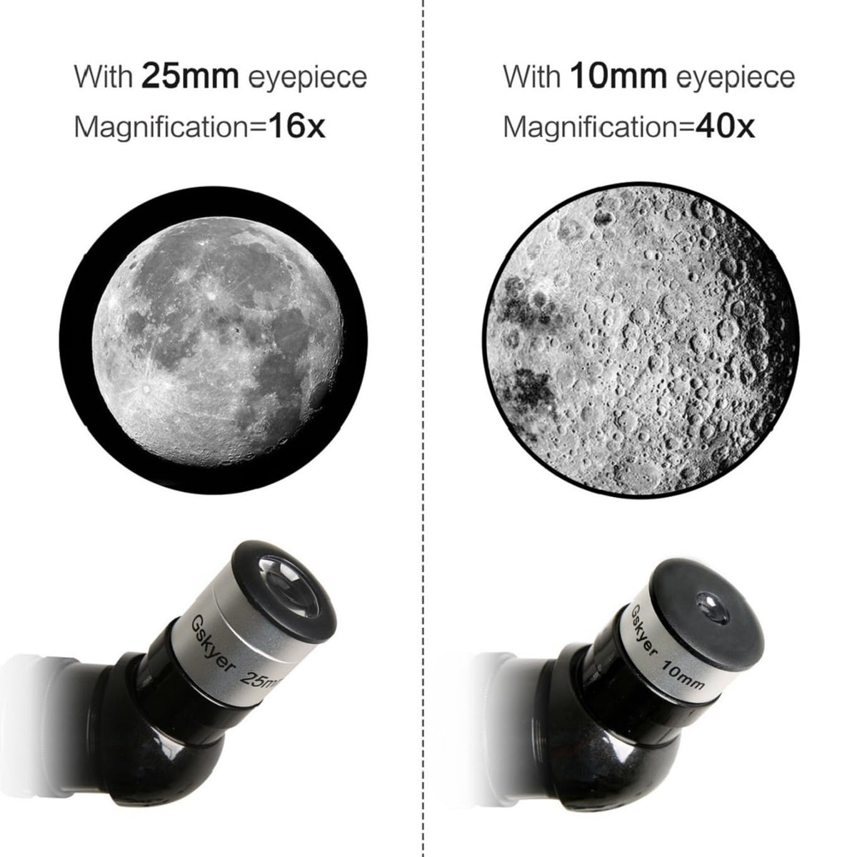 Gskyer Telescope, 70mm Aperture 400mm AZ Mount Astronomical Refracting Telescope for Kids Beginners - Travel Telescope