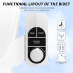 SAMODRA Non-Electric Bidet - Classic Black/Silver view 2