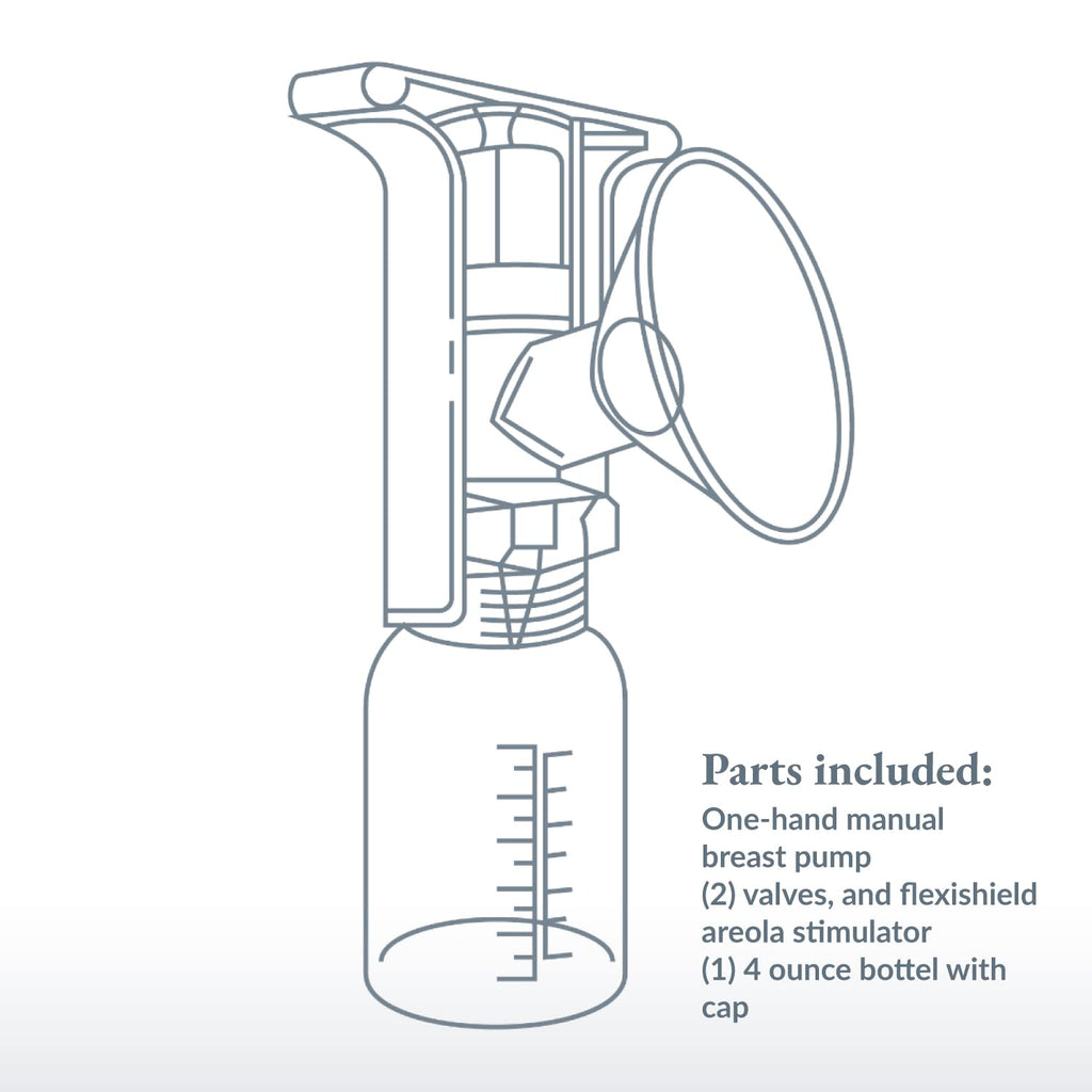 Ameda Manual Breast Pump | One-Hand Portable Breast Pump (additional view 3)
