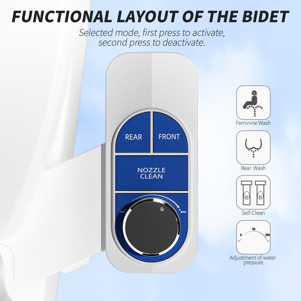 SAMODRA Non-Electric Bidet - Ocean Blue view 2