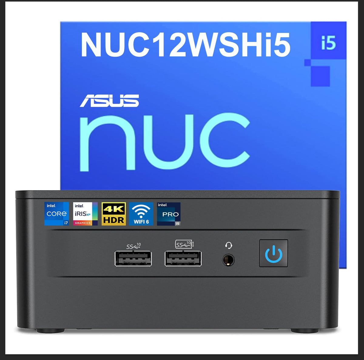 ASUS NUC 12 Pro,Intel NUC 12 Pro i5 Mini PC, 16GB RAM 512GB SSD (NUC12WSH)