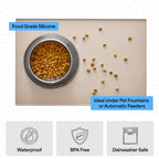 GORILLA GRIP Dog Food Mat, 100% Waterproof Silicone