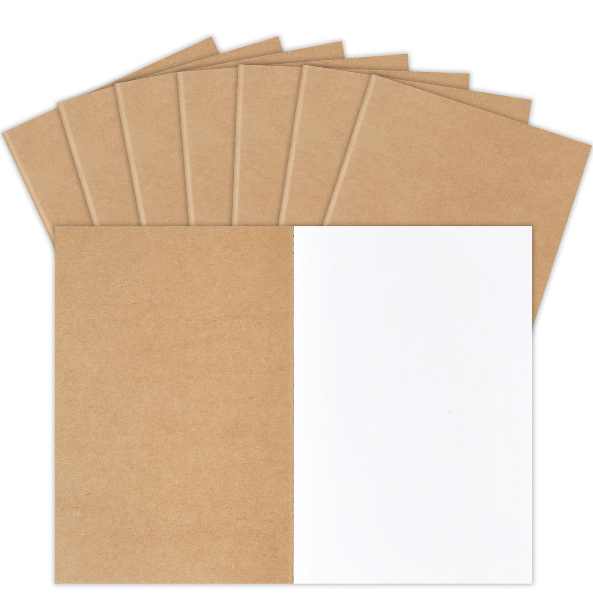 LABUK Blank Kraft Notebooks Journals Notebook Sketch Drawing Pad Book Bulk - 8