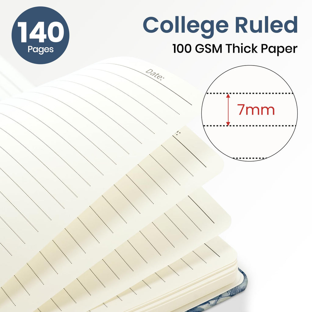 ZOTIA Lined Spiral Notebook for Work Hardcover Spiral Journal College Ruled
