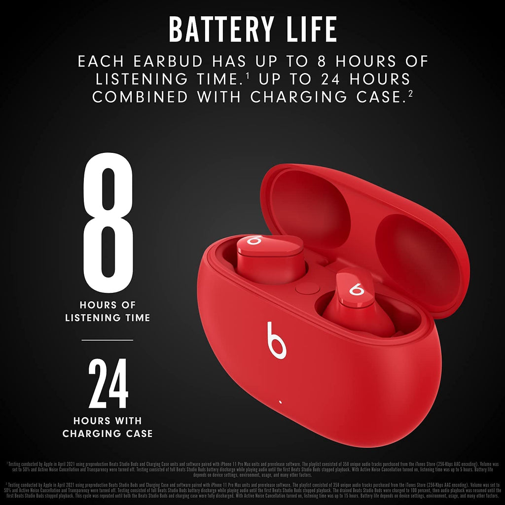 Beats Studio Buds Totally Wireless Noise Cancelling Earphones - – Red (MJ503LL/A)