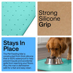 GORILLA GRIP Dog Food Mat, 100% Waterproof Silicone