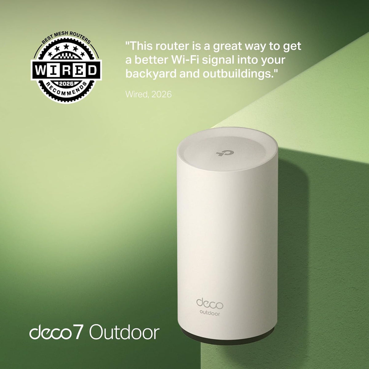 TP-Link Deco Mesh Wi-Fi System - 1 Pack / Wi-Fi 7 Outdoor view 1