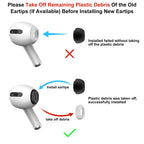 3 Pairs Replacement Ear Tips for AirPods Pro 2nd & 1st(S/M/L, Black) (additional view 1)