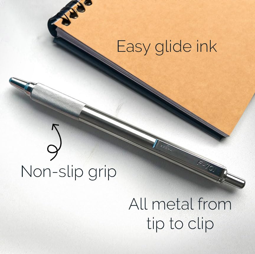 Zebra Pen STEEL PM-701 & M/F-701, Pen, Pencil & Permanent Market Set, 3-Pk (additional view 1)