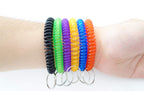 36 Pack Spring Spiral Wrist Coil Key Chain, Wristband Key Ring - Assorted Color view 4