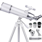 YUANZIMOO 80mm Aperture 500mm Refractor Telescope - Lunar