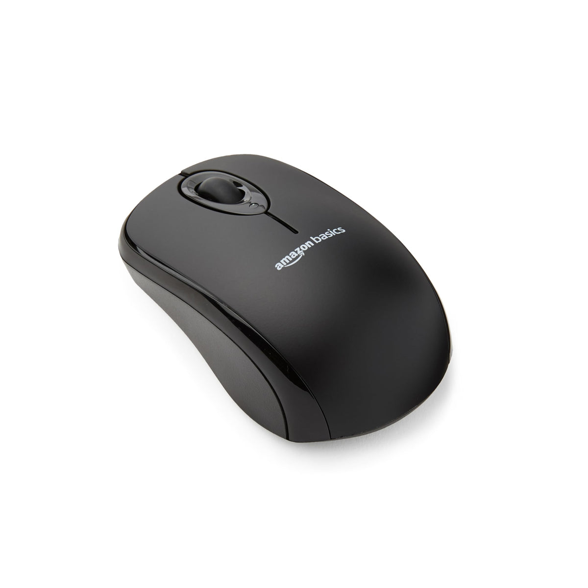 Amazon Basics 2.4 Ghz Wireless Optical Computer Mouse with USB Nano Receiver - Black