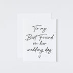 palmpaperie wedding day card. To - To my Best Friend view 6