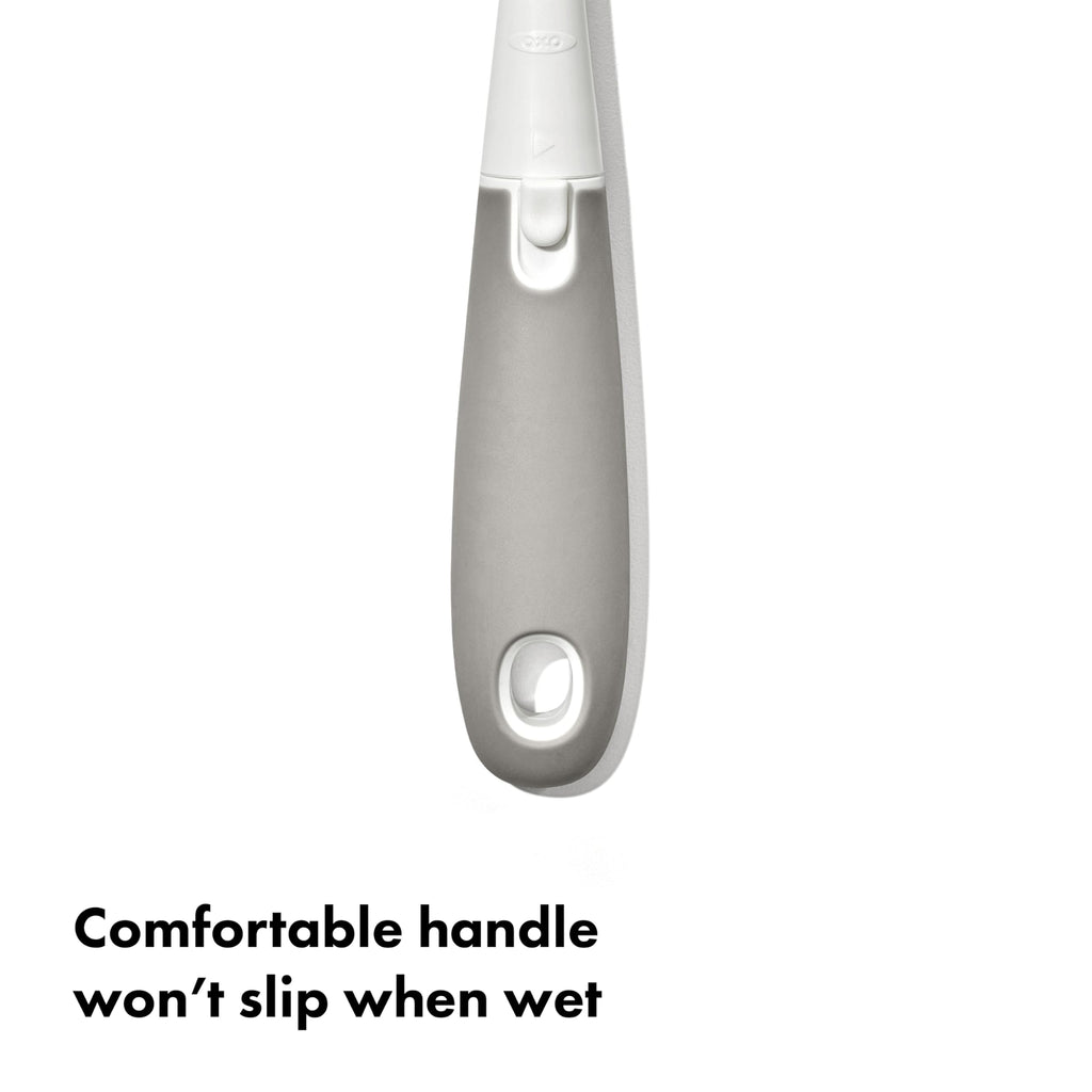 OXO Tot Baby Bottle Brush with Nipple Cleaner, – Gray (62122400T3)