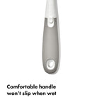 OXO Tot Baby Bottle Brush with Nipple Cleaner, – Gray (62122400T3)