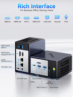 GMKtec K16 Mini PC Gaming Desktop Computer AMD Ryzen 7 7735HS (8C/16T 4.75Ghz) 32GB (additional view 5)