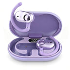 Purple Over Open Ear Earbuds Sport Headphones Bluetooth Wireless Outside