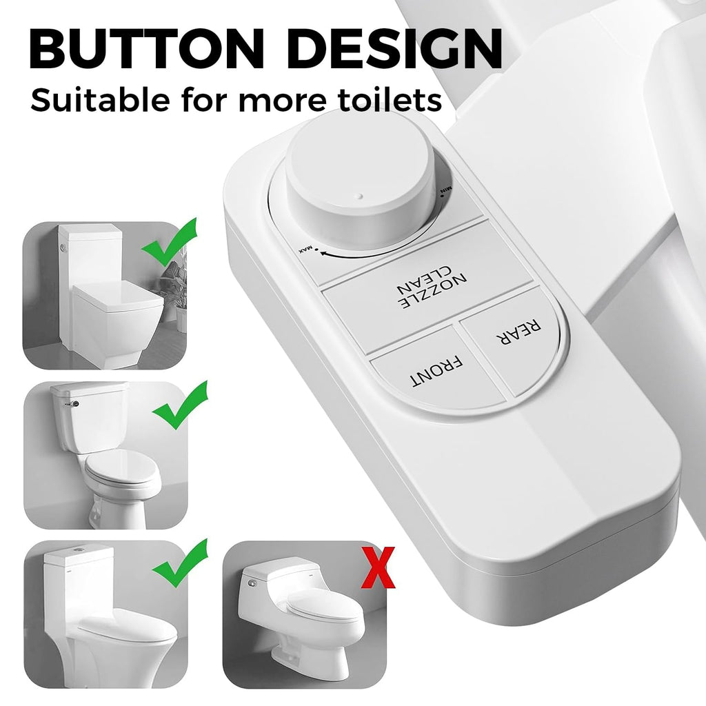 SAMODRA Non-Electric Bidet - Classic White view 7