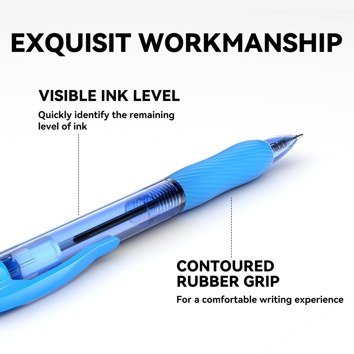 InkSlick Bulk Pens - Blue view 2