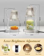 AODHGR Candle Warmer Lamp with Timer Dimmable