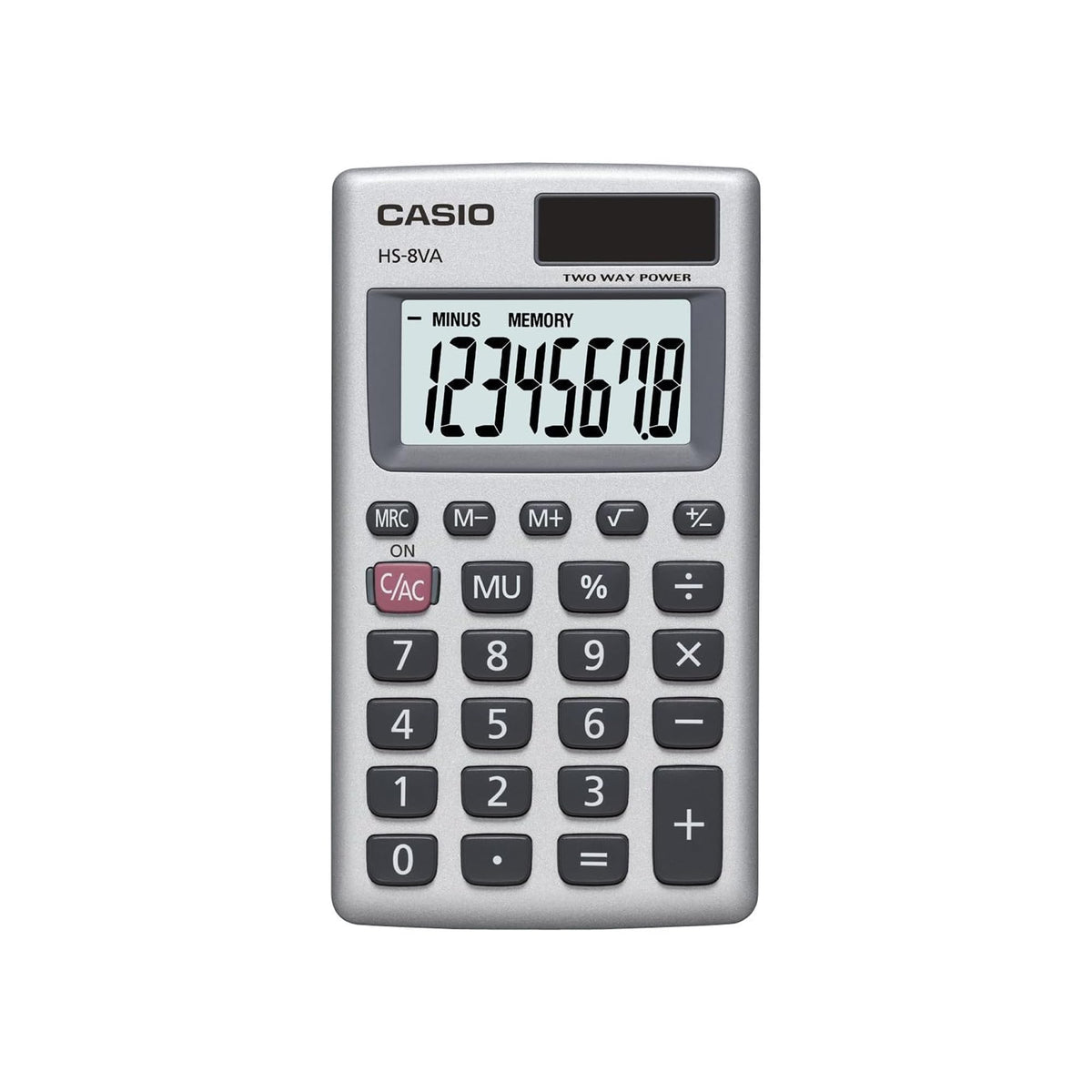 Casio HS-8VA Mini 6-Function Calculator