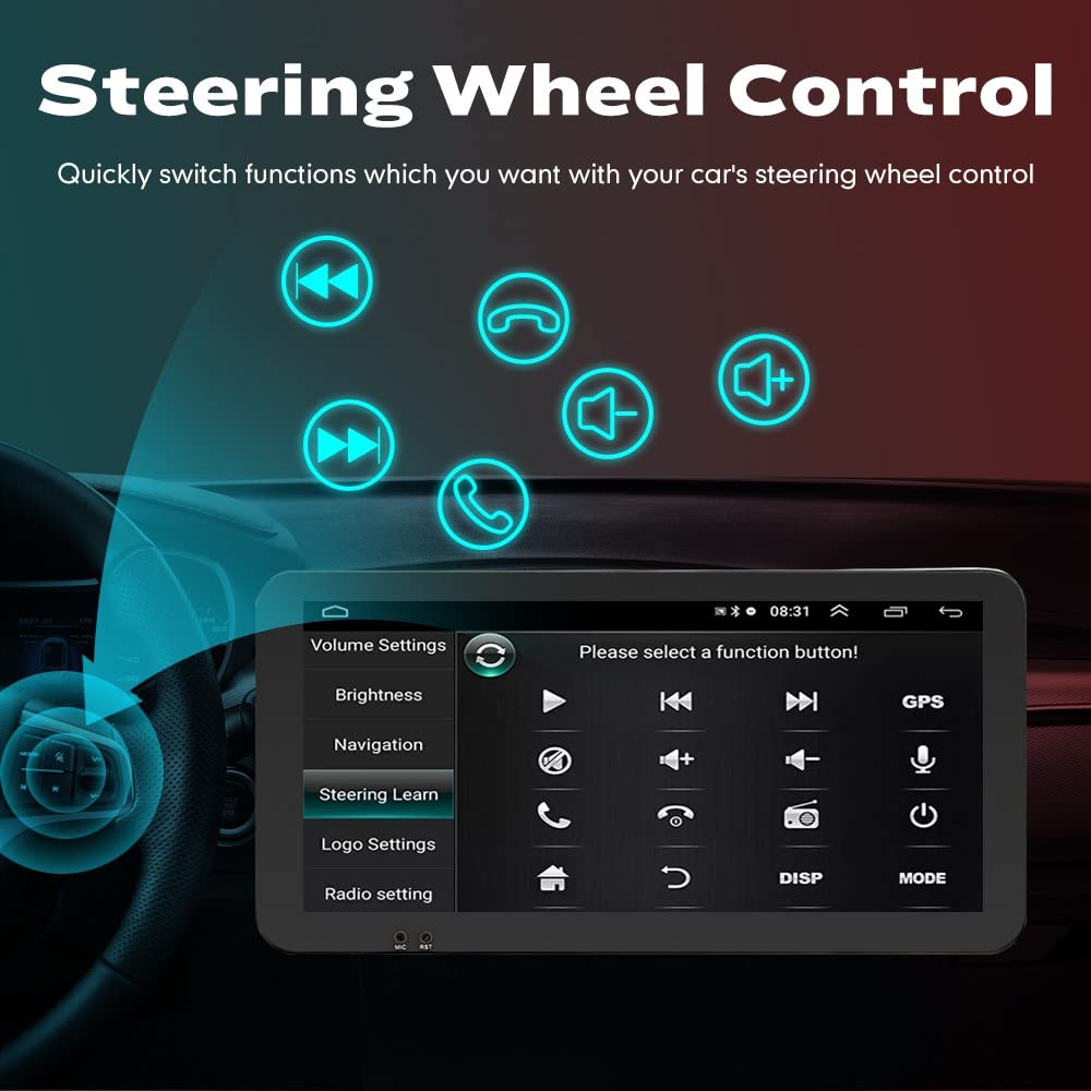 Wostoke Car CarPlay Android Auto Navigation Stereo GPS Radio Reverse Camera Display