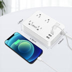 Power Strip, 4 Flat Plug