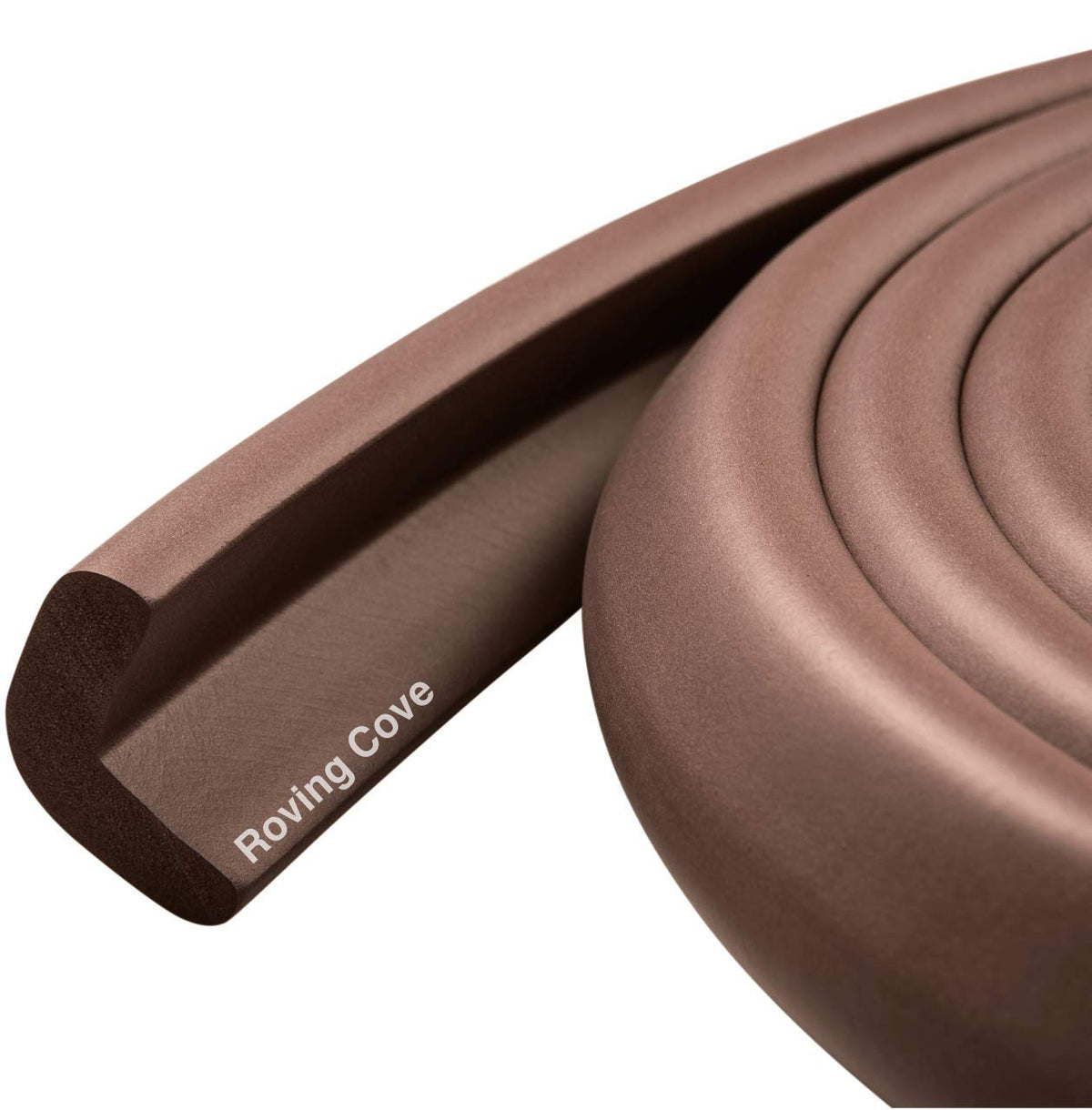 Roving Cove Furniture Edge Protector, Desk Edge Cover - Coffee Brown / Large 6 Foot (Pack of 1)