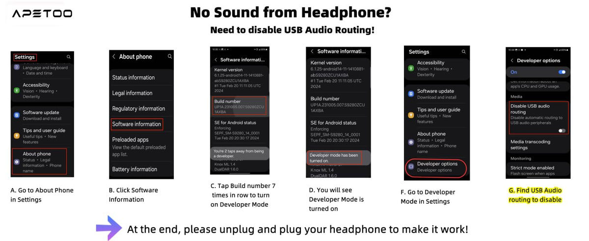 USB C Headphones for iPhone 18 Pro Max 17 16 15/Galaxy S26 FE Wired Earbuds - Black view 8