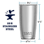 YETI Rambler 20 oz Tumbler, Stainless Steel, Vacuum Insulated with MagSlider Lid, Cape (additional view 5)