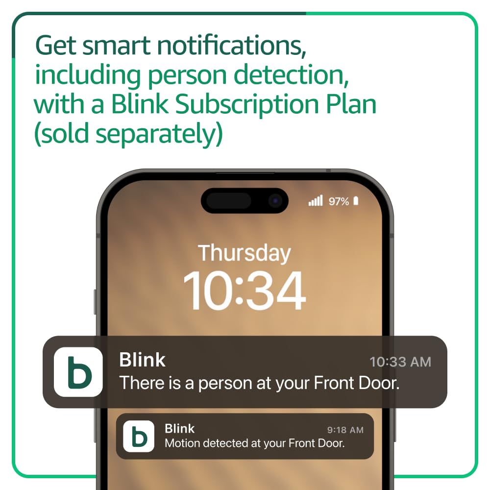 Blink Video Doorbell + Outdoor 4 XR – Wireless smart security cameras, two-year battery life, go up to 400 feet from