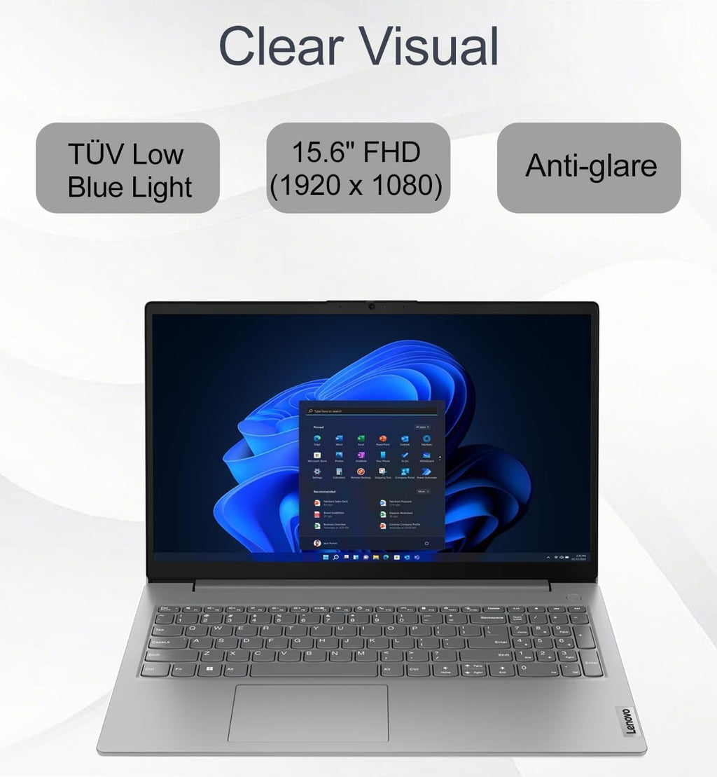 Lenovo Laptop Computer V15, AMD Ryzen 5 7520U, 16GB DDR5 RAM, 512GB SSD (additional view 2)