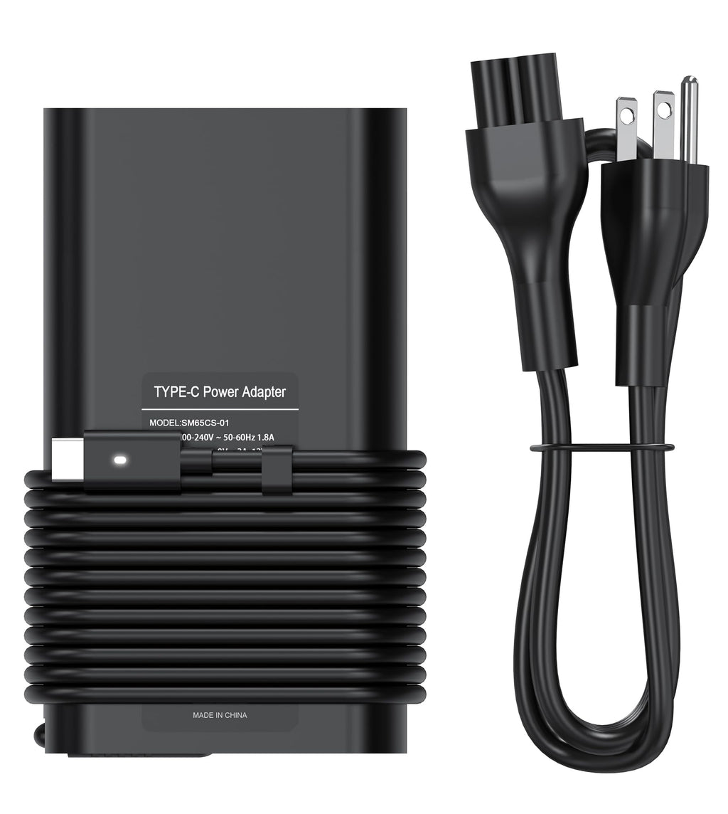 BULL-TECH USB C 65W Laptop Charger Replacement for Dell Latitude 5285 5289 5290 7212 7275