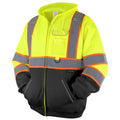 TICONN Hi Vis Safety Hoodie, ANSI Class 3 Reflective Fleece Sweatshirt