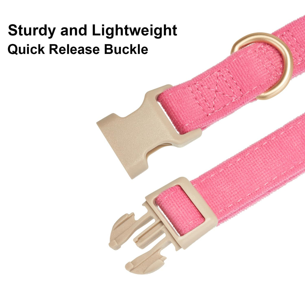 YUDOTE Corduroy Dog Collar and Leash Set - view 4