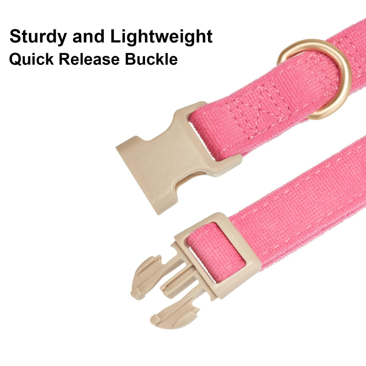 YUDOTE Corduroy Dog Collar and Leash Set - view 4