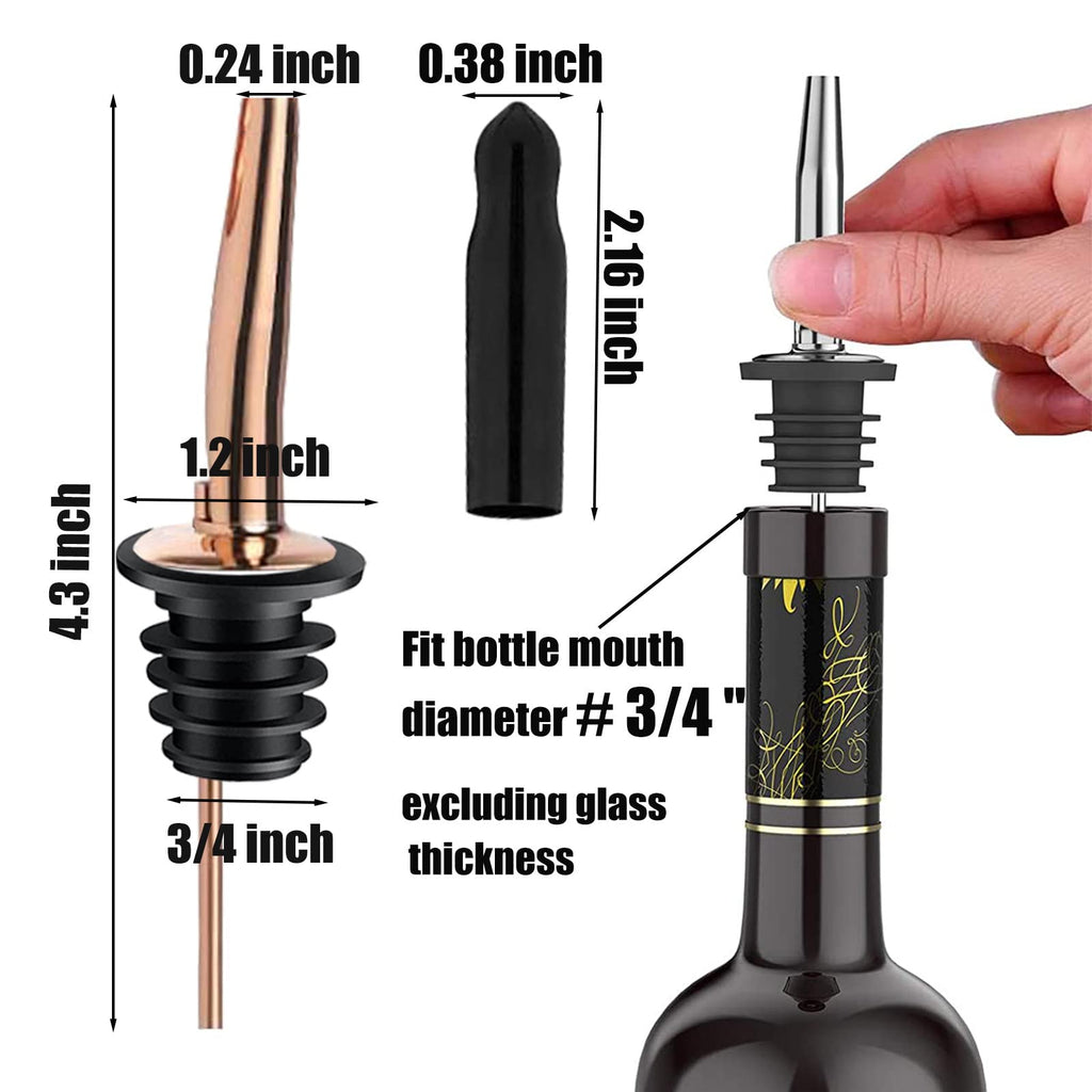 Pafusen Pafuen Liquor Pour Spout - Rose Gold + sealed long cap / 1 view 4