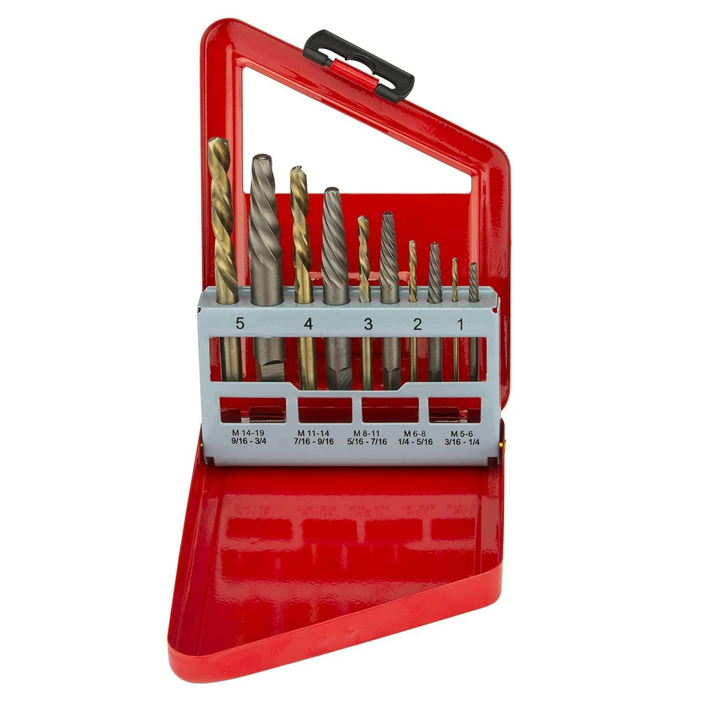 NEIKO 01925A Screw-Extractor And Left-Hand Drill-Bit Set, HSS M2 Steel Drill Bits, Alloy