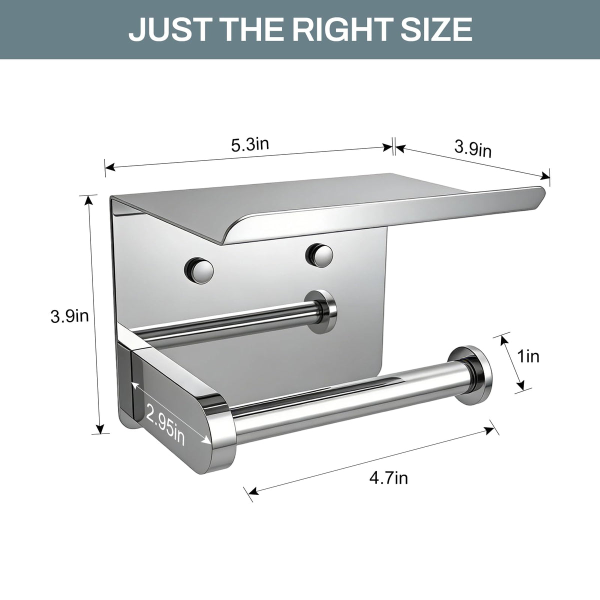 SetSail Toilet Paper Holder with Shelf