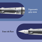 Lamy Fountain Pen with ergonomic grip & polished steel nib - vista / Medium Nib view 2