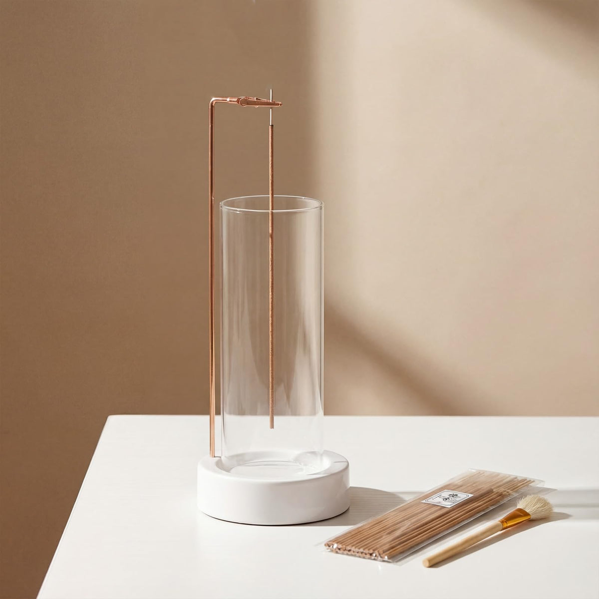 CEREMONY Incense Holder - Ceramic Bottles Round Beige view 3