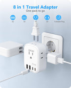 LENCENT Travel Plug Adapter - Type E/F-45W-Germany view 4